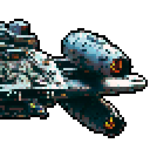 pixel art spaceship