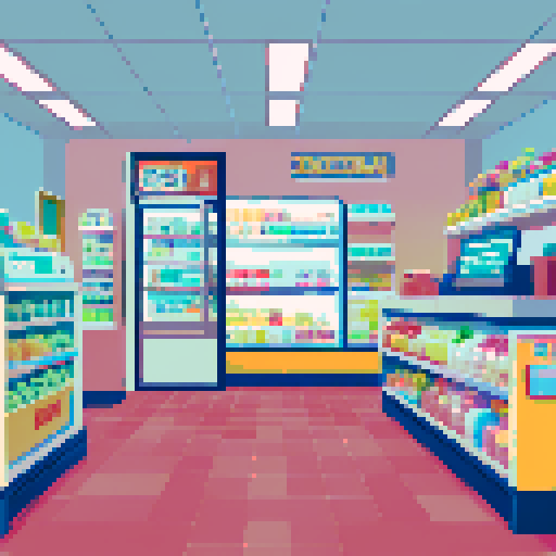 convenience store checkout counter