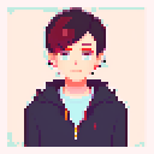 portrait of a normal young man, neutral, depressed