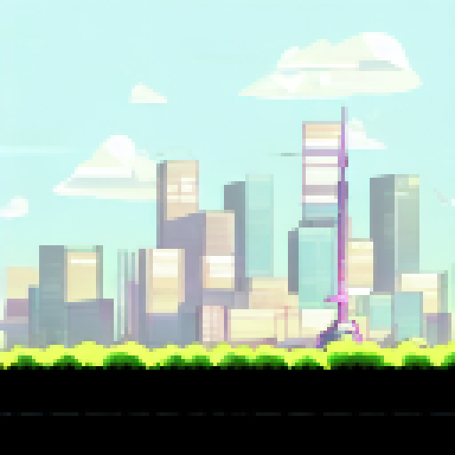 Pop Art meets Graffiti in a bustling, neon-lit cityscape of skyscrapers and street vendors.