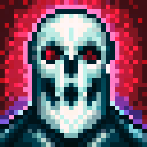 skull, white, red , black, reaper, death, terminator