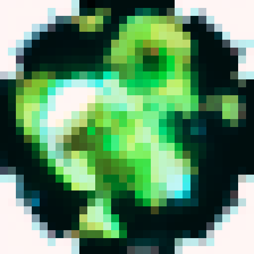 glass crystal gem, semi-transparent green, fantasy