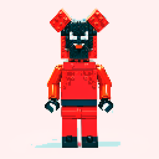 colorful pixel lego blocks arranged in a playful, vibrant composition, showcasing the intricate details and vibrant colors of pixel art in the sRGB color space