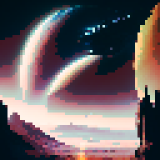 Futuristic, abstract, and surreal.

A surreal, futuristic image depicting the vast universe with a starry sky backdrop, showcasing the evolution of humans and animals throughout ancient and modern times.