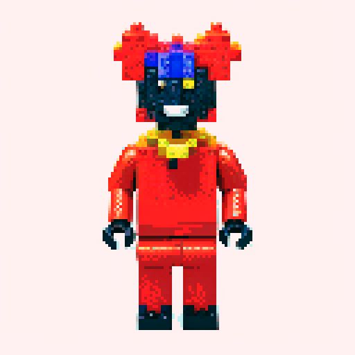 colorful pixel lego blocks arranged in a playful, vibrant composition, showcasing the intricate details and vibrant colors of pixel art in the sRGB color space