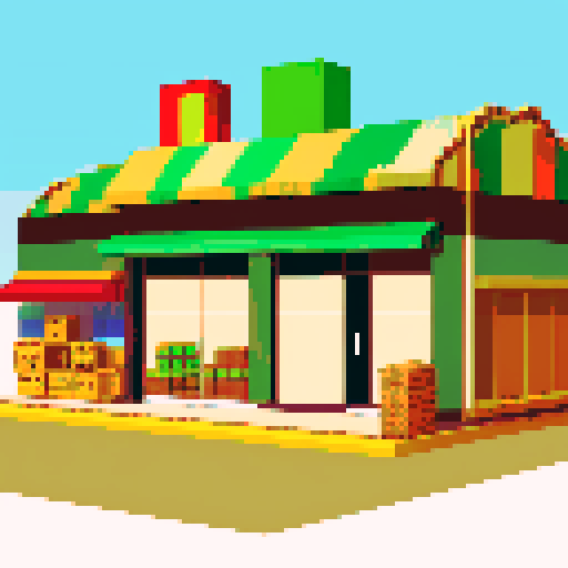 African wholesale building with a light theme and stocked shelves