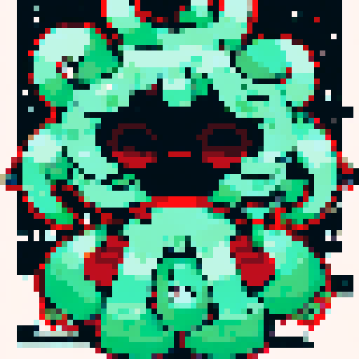 Enemy space ship with alien tentacles 