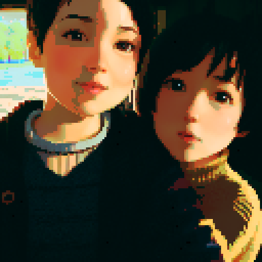 A cute girl with short hair brings bright sunshine.