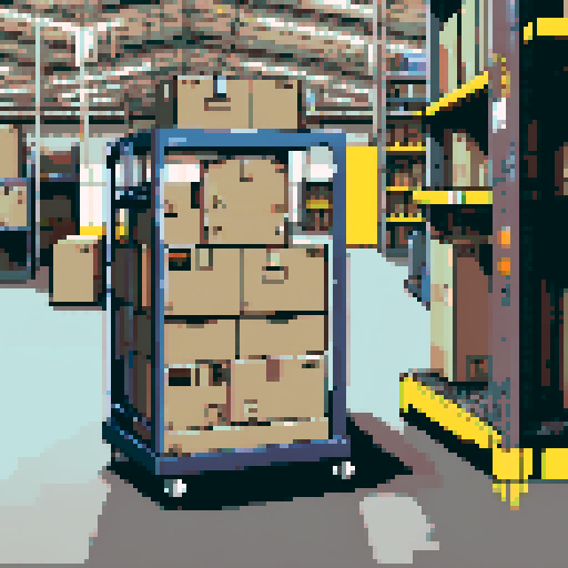 visualize inside Amazon warehouse