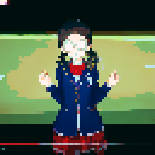 Anime girl wearing glasses