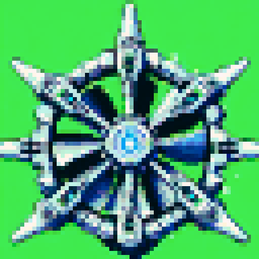 sci-fi, glowing laser sword, fan, vibrant colors, pixelated, detailed hilt, close-up, intense expression, futuristic, 32x32 pixels, sRGB, skillful art, game icon