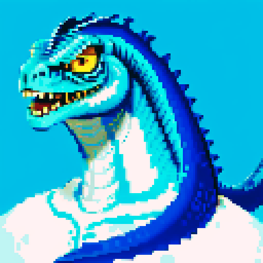 but the blue and white basilisk on the moon