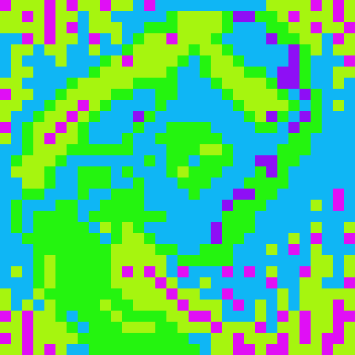 kraken in the style of space invaders