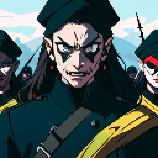 Evil army, black uniforms, evil soldiers, skull masks