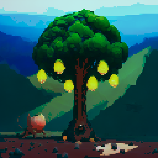 a seed growing into a tree, showing different stages of development from seed, sprout, sapling, ect.