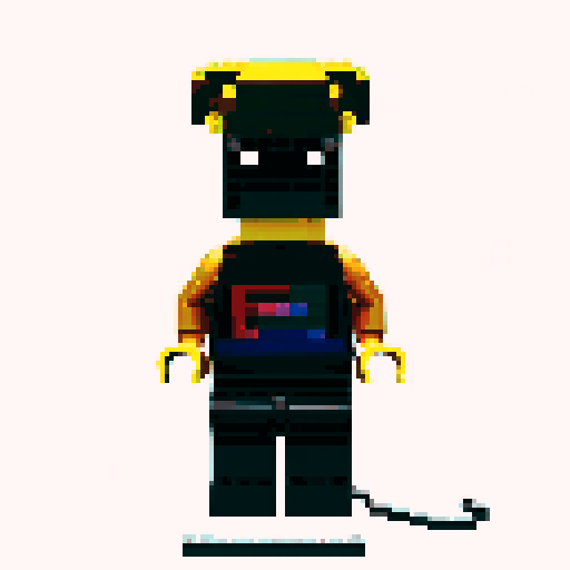 lego pixel gold body color, brick by brick, creating a vibrant pixelated masterpiece, reminiscent of retro video games