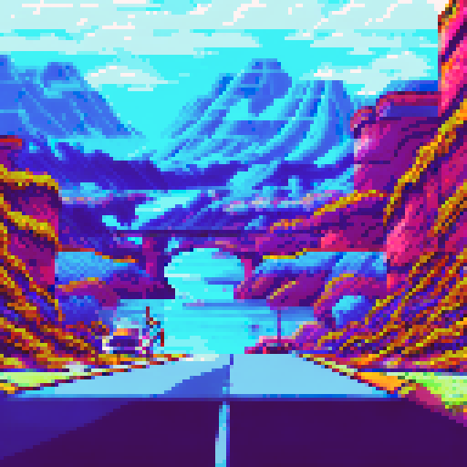 Photorealistic, centered Honada Accord in a three quarter view, right wheel in front, clean background, pixel art style with sRGB colors