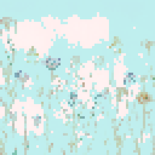 White background with light salmon-colored flowers and green stems