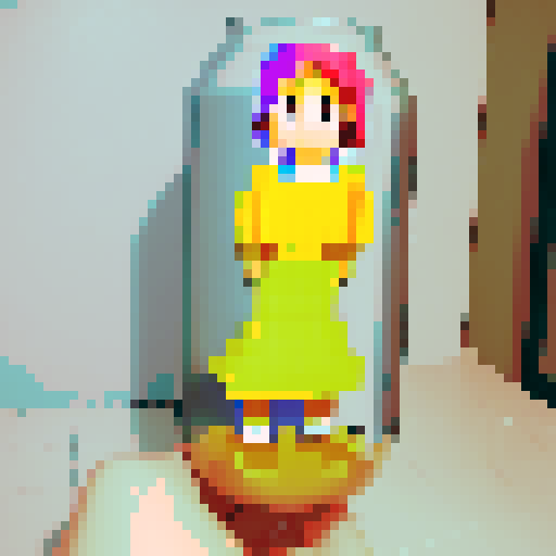 Make an image identical to the reference image but in 16 bit animation style