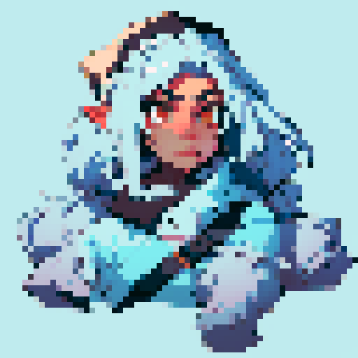 yeti face with dark background