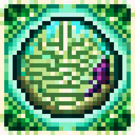 32-bit chestnut tree, vibrant green leaves, rough bark texture, tall and majestic, roots spreading wide, branches reaching towards the sky, whimsical purple flowers blooming, sunlight filtering through the canopy, intricate details on each leaf, shadows dancing on the ground, a sense of tranquility and magic