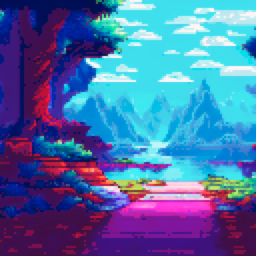 Pixel park, side scroller game