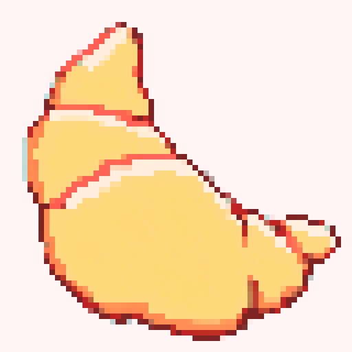 pixel art with a white background and a contour for the shape
