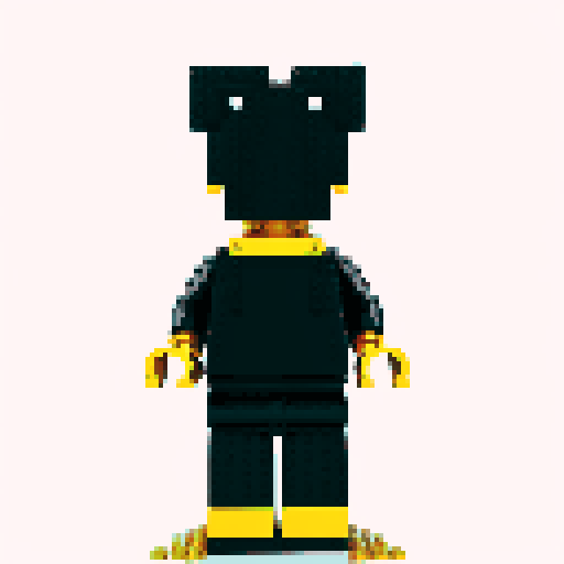 lego pixel gold body color, brick by brick, creating a vibrant pixelated masterpiece, reminiscent of retro video games