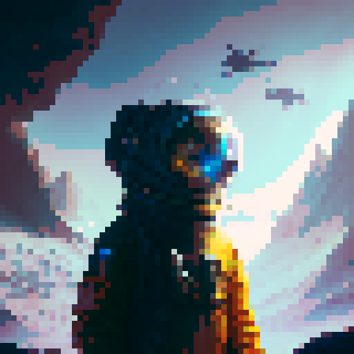 person at mountain peak
