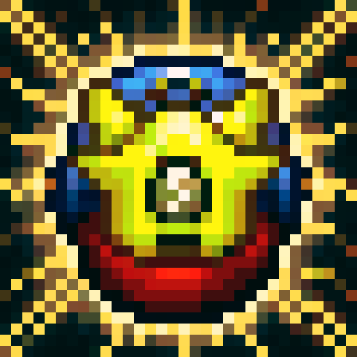 A clock with pebbles and Pikachu around it.