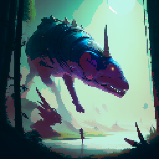 mythological unicorn, moonlit wildflower forest