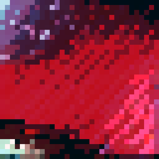 A Pixelart Texture displaying a Ruby Texture