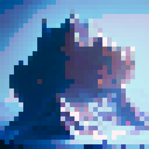 castle made of gems on a hill