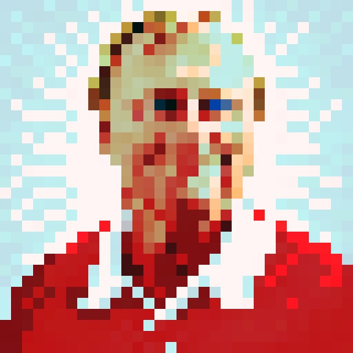 Jack Nicklaus, pro golfer, pixel portrait, game icon, 32x32 pixel art, sRGB, skill art, close up, portrait