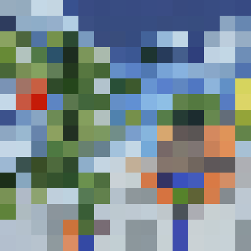 Pixelated, close-up, portrait of a determined Time Patroller in Conton City, with vibrant colors, holding a game icon that represents TokiToki City
