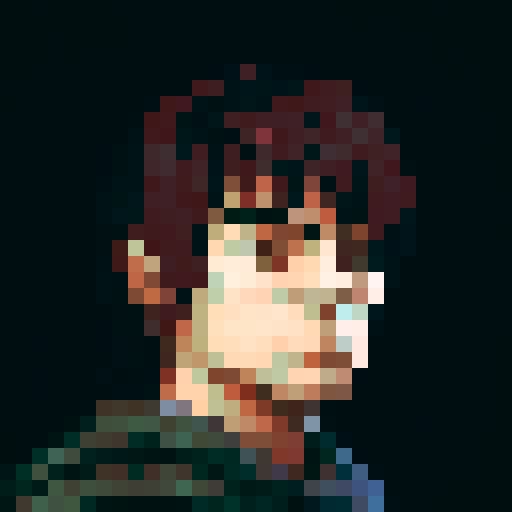 a character icon for a street fighter style game