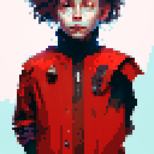 guy with identity as devil but hides as a human boy with greenscreen behind