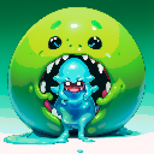 slime, dynamic shape, slime shooting out, slime attack, transparent background, no backdrop, no characters, no humans