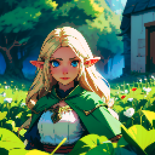 elf, girl, spritesheet
