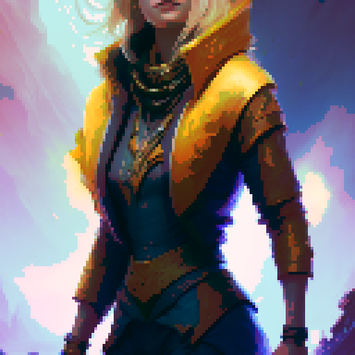 Invoker Dota2 character, 8 to 8 pixels solution, pixel game character
