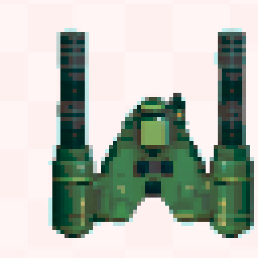 make it same point of view with a more like rockets looking launcher and only the top view without a base 