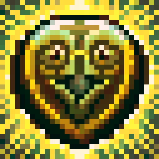 A sunglasses wearing platypus with a solid yellow background