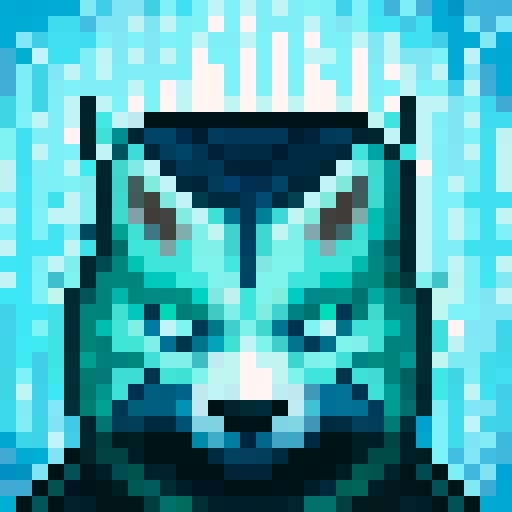 wolf avatar, portrait, glowing eyes, sexy