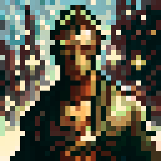 The character from the reference image, swinging a post apocalyptic/ scavenged looking large heavy hammer that's rocket powered from one side. he is thrusting the hammer up from the ground to the right, the background is a desolate abandoned city. use a similar color palette from the reference image