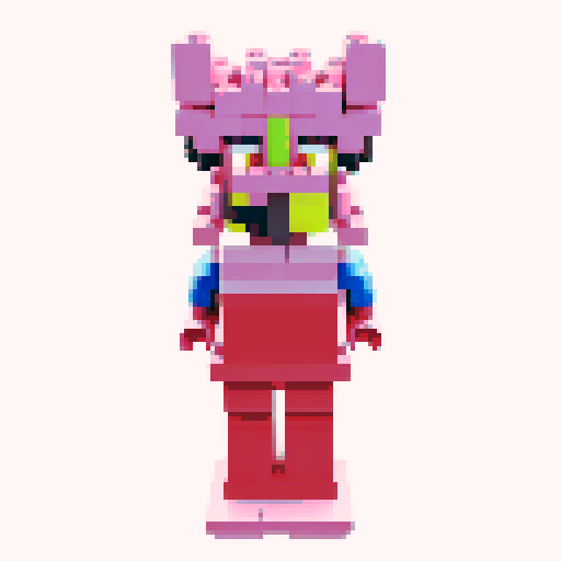 colorful pixel lego blocks arranged in a playful, vibrant composition, showcasing the intricate details and vibrant colors of pixel art in the sRGB color space