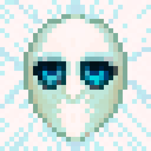 Pixel art with minimal color palette. up to 4 colors