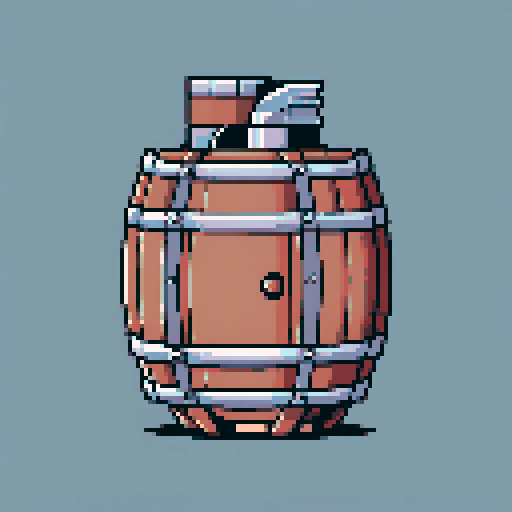 Rifled barrel. on a solid color background so I can easily remove the background