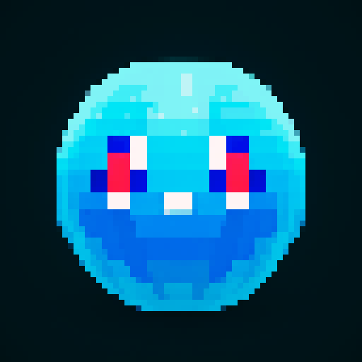 blue magic ball; attack