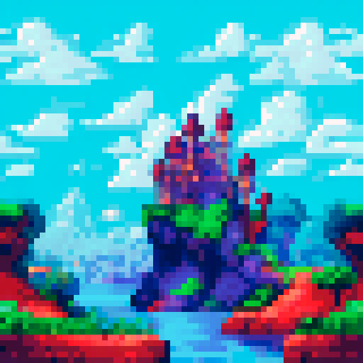 man 2D, pixelart, white background, png