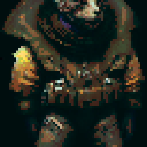 young frail fighter scavenger, pixel art, fantasy apocalypse